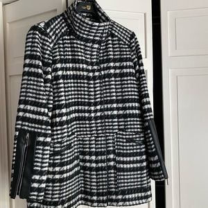 Black and white plaid jacket